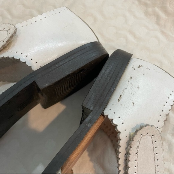 Vintage Romano White Leather Open Toe Sandals Women’s Size 7.5 Fair Condition - Picture 13 of 13